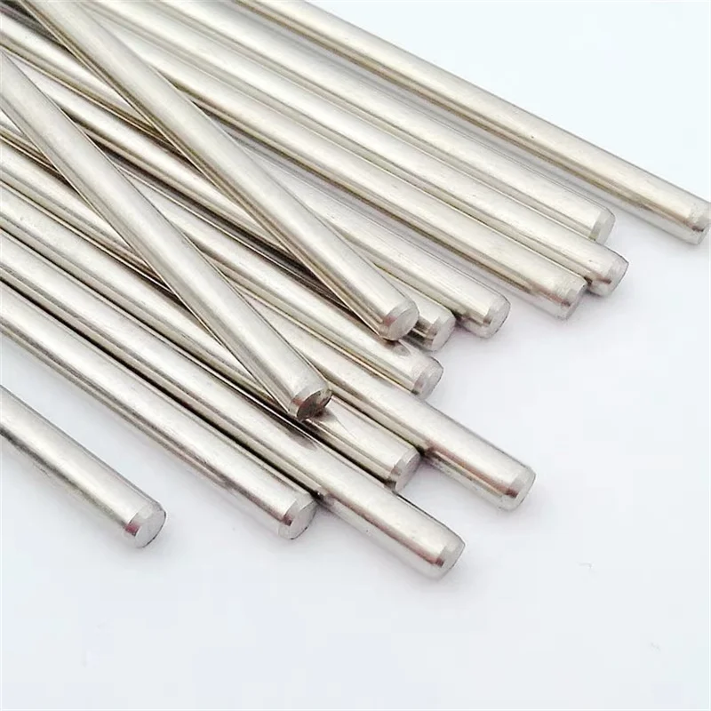 

Round Shaft Solid Steel Rods Axles 3mm x 100mm/ 0.12" x 3.94" (D*L) Silver Tone Steel Material