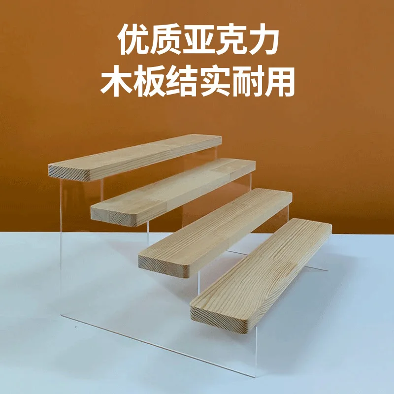 Multi-layer custom display stand, hot stall, display stand, live doll figure acrylic widened large ladder