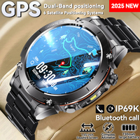GPS Smart Watch 10ATM Waterproof AMOLED Built-in Dual-band GNSS Compass Military Sport Smartwatch Men 2025 New For Xiaomi Ultra