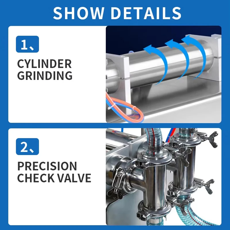 High Quality Commercial Double Head Liquid Filling Machine Multi Function Household Pneumatic Automatic Filling Machine