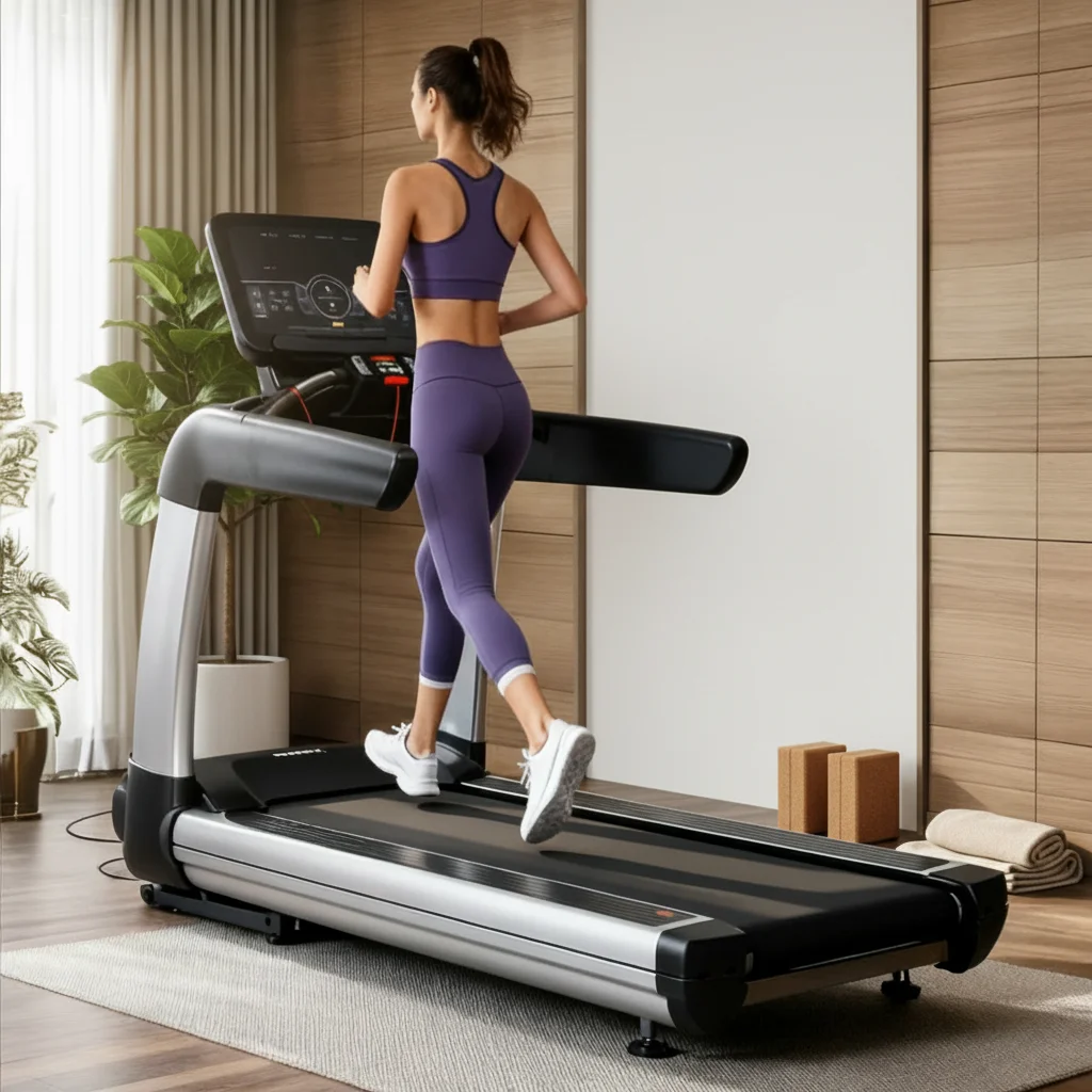 

Commercial Treadmill Equipment | Heavy-Duty Electric Treadmill for Gym, Cardio Fitness Machine, Business Running Machine