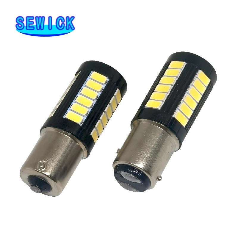 

50 шт., лампы для указателей поворота, 1156, 1157, 5730, 5630, 33SMD, P21W, Bau15s, P21/5W, 7440, W21W, W21/5W, 7443, 12 В