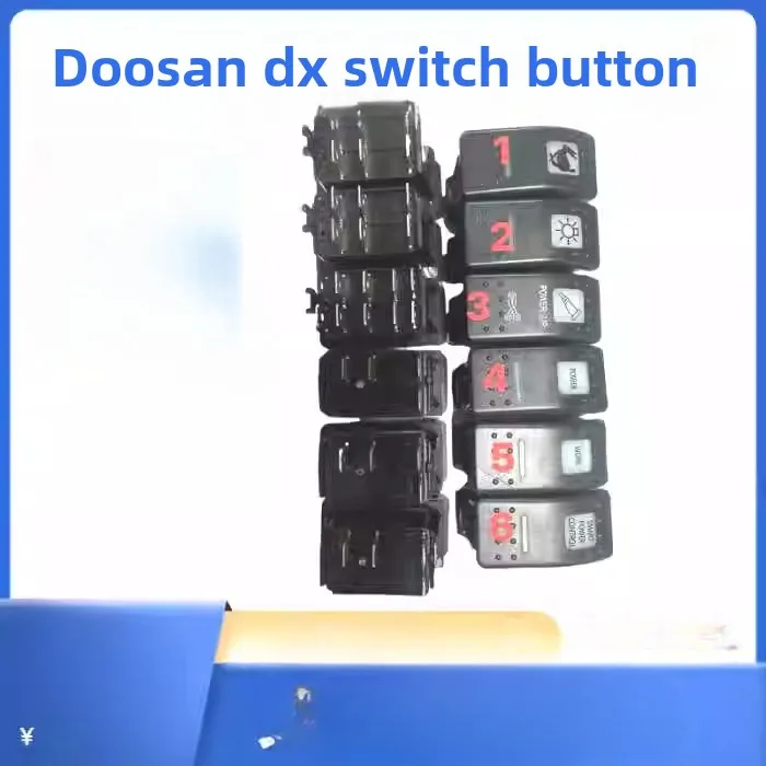 ROCKER SWITCH for DOOSAN DX140W/DX180/DX190/DX210/DX225/DX255/DX300/DX340/DX420/DX520/DX480,549-00103K1006572,K1002406D11