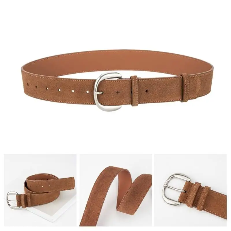 31BB Stylish Ladies Leather Belt Comfortable Stretch Waistband Versatiles Waist Belt
