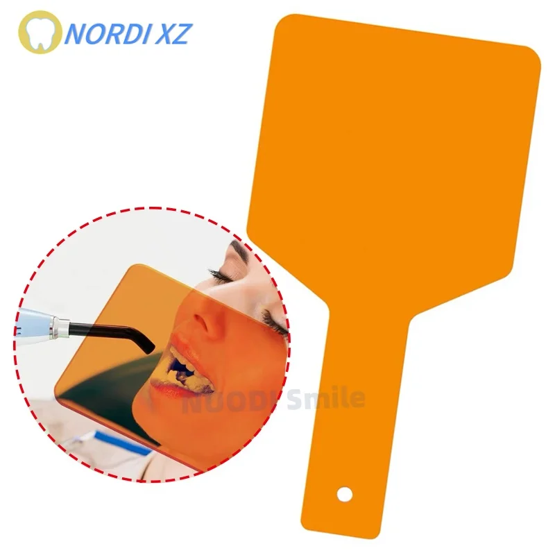 

1Pc Hand Held Dental Shade Board Eye Protector Dentistry Lab Light Curing Lamp Filter Shield Plate Dentist Clinic UV Tool Shield