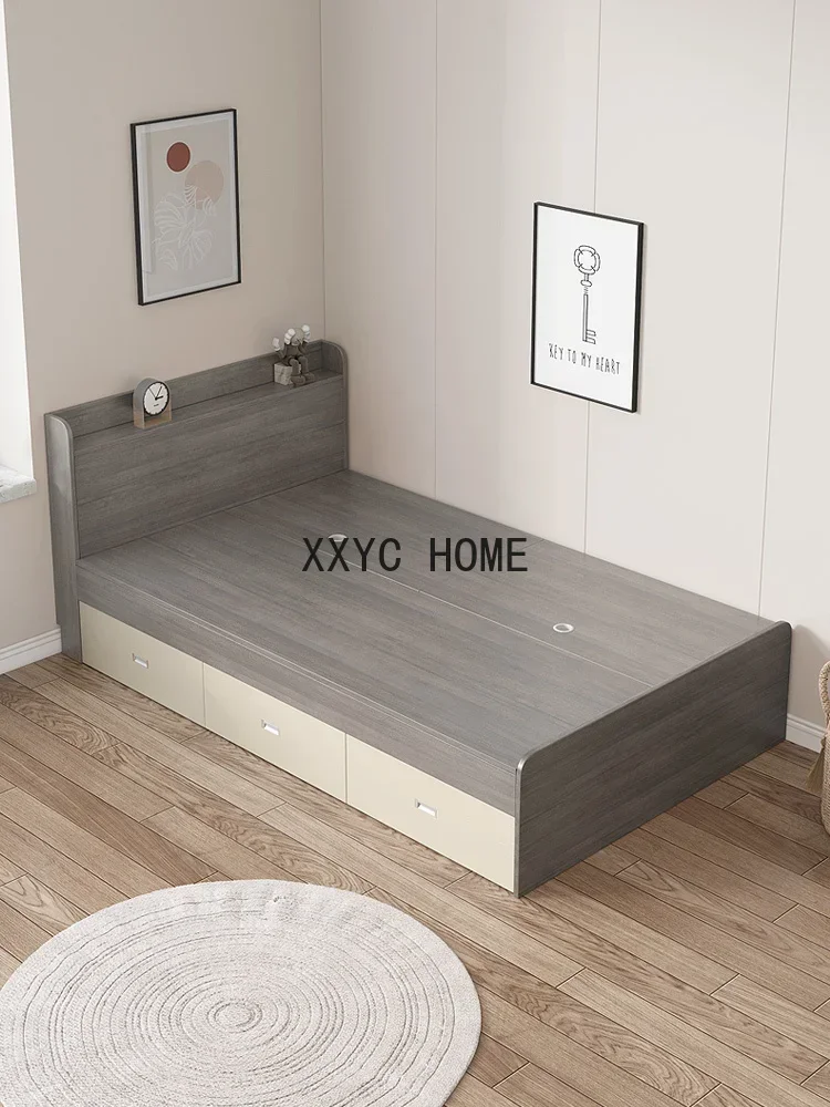Small Apartment Storage Bed 1 M Two  Board Type  1 M 1.2 M