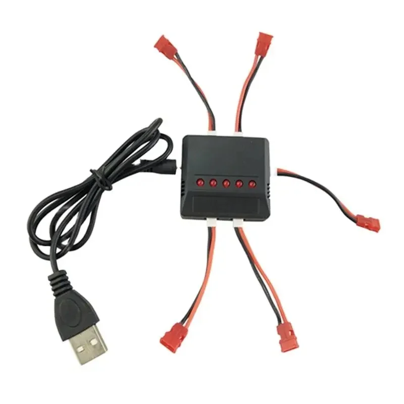 Syma X5HW X5HC X5C X5SW 3.7V 5 w 1 Balance USB Charger PH2.0 PH2.554 Connector Wire For RC Drone Car Boat Airplane JJRC H36 H107