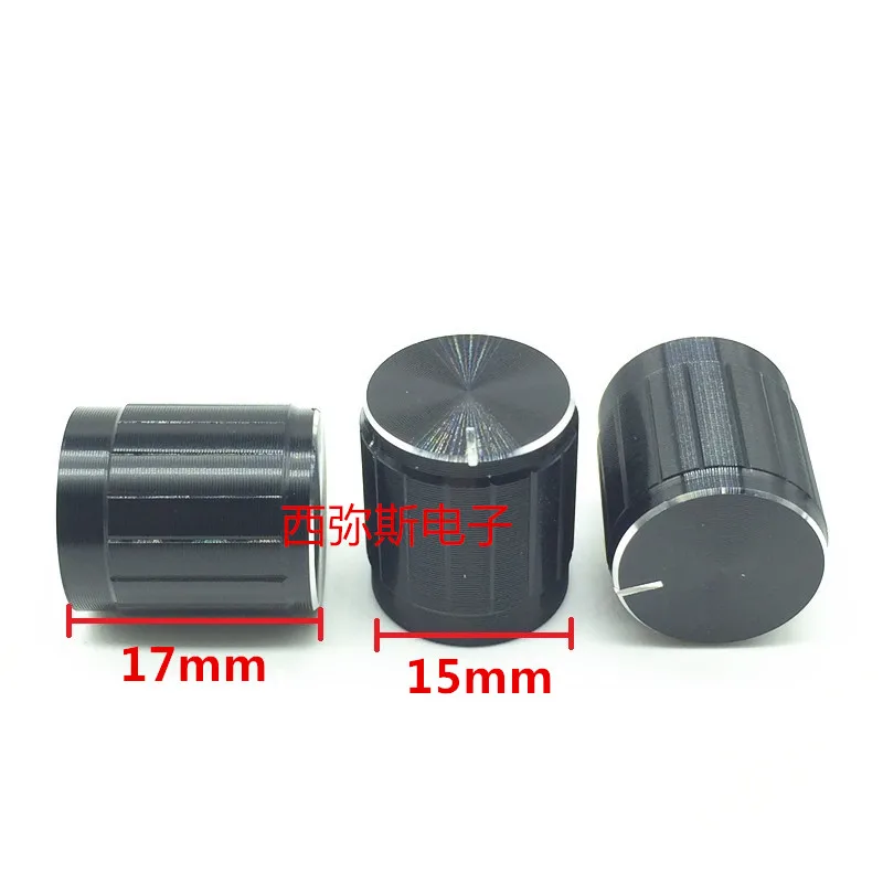 10 PCS 15 x 17 mm designed with aluminum alloy knob rachis various half shaft encoder band switch potentiometer