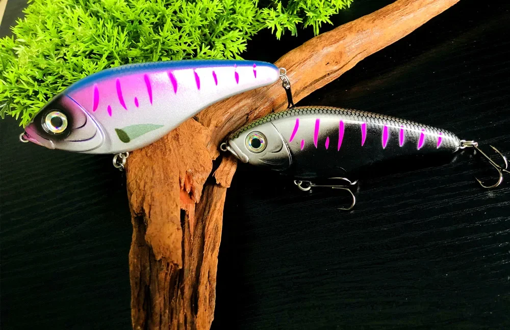 GREENSPIDER Jerkbaits Langsam sinkende Slider-Köder, 100 mm, 36 g, lauter Klang, Wobbler, Westin-Köder, Jerkbait, Angeln für Hecht, Zander – Detail 9