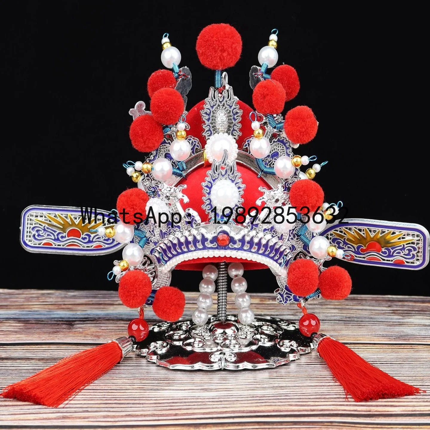 ZK National Style National Trend Opera Scholar Hat Ornament Decoration Unique Gift Traditional Handicraft