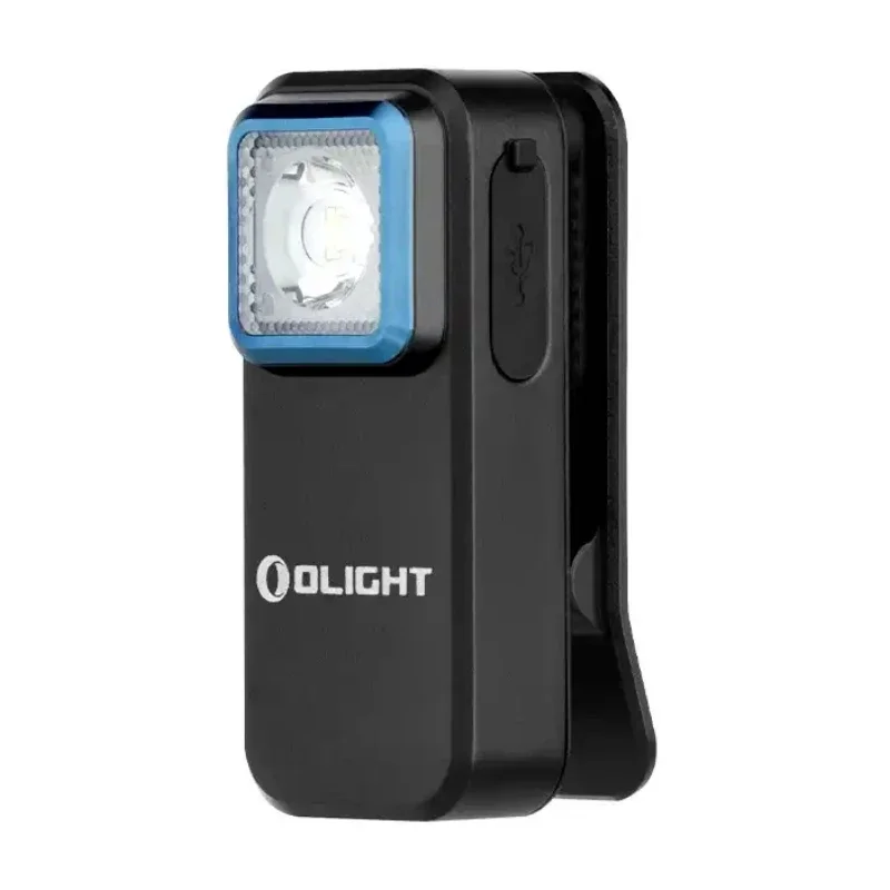 Olight-luz de Clip Oclip con luz blanca y roja, recargable, 300 lúmenes