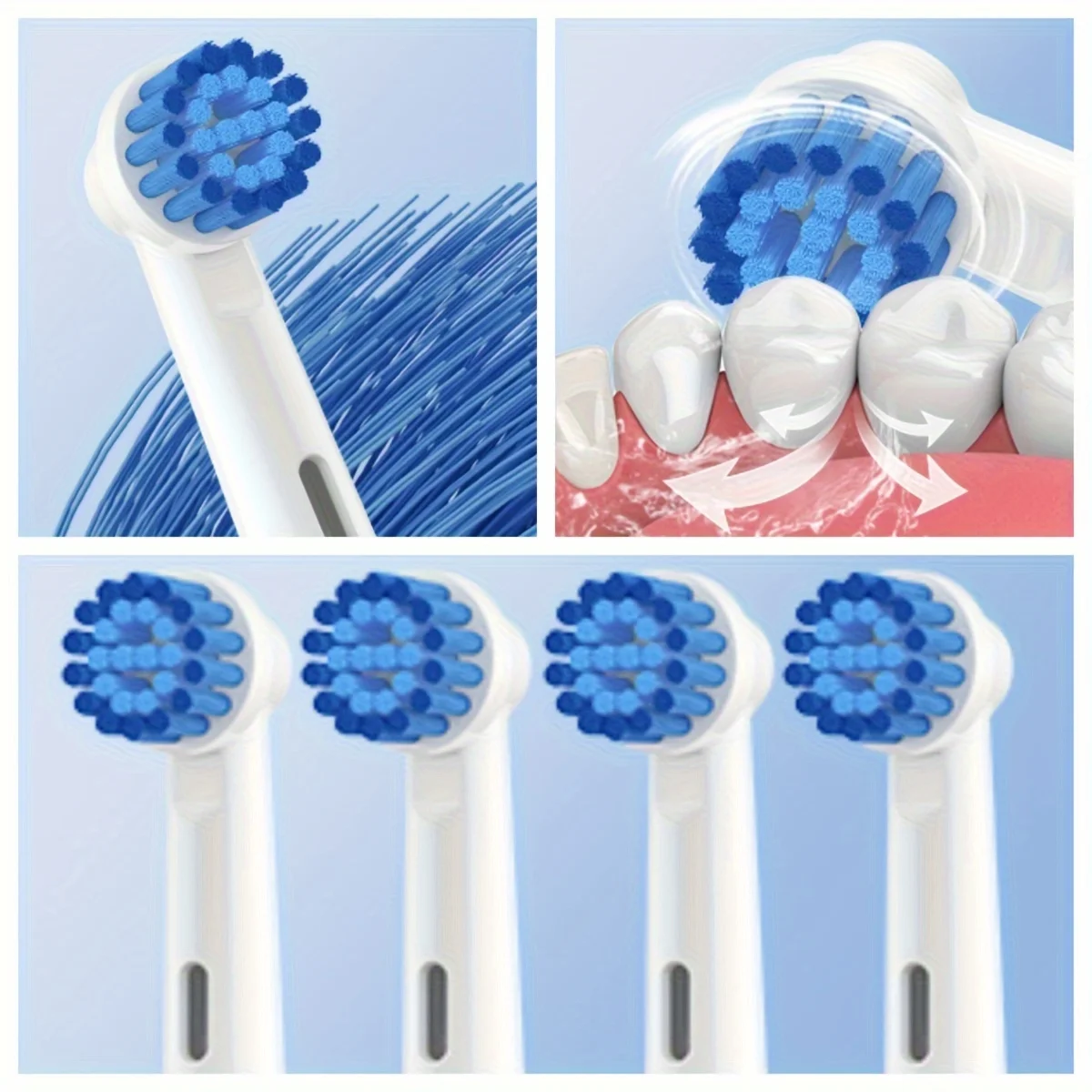 

Оптовая продажаEB17S 4/16/20/80 шт. набор электрических зубных щеток для Oral B чувствительные сменные насадки D25 D30 D32 D18 4739 3709