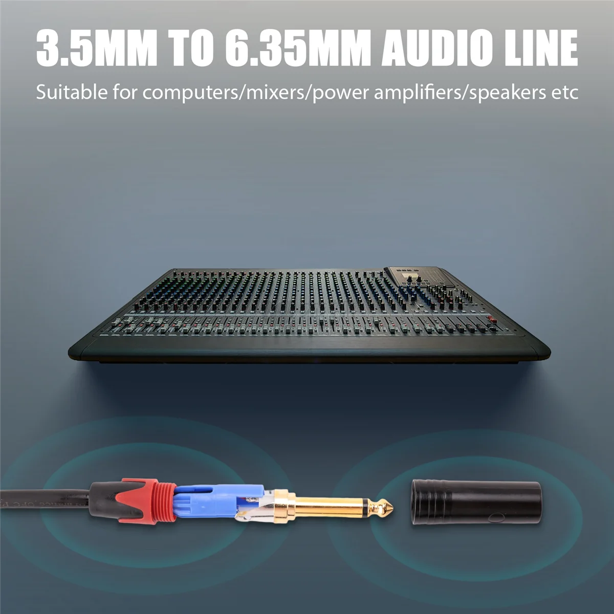 3.5 مللي متر إلى المزدوج 6.5 مللي متر محول جاك كابل الصوت مزدوج 6.35 مللي متر ذكر 1/4 بوصة مقبس أحادي إلى ستيريو 1/8 بوصة 3.5 مللي متر Aux الحبل ، 2 متر