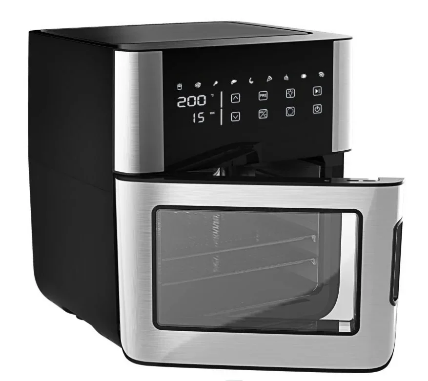 Smart Touch screen Digital Touch Fryer Oven Big Capacity for 12L With Side open door Air Frayer ovens