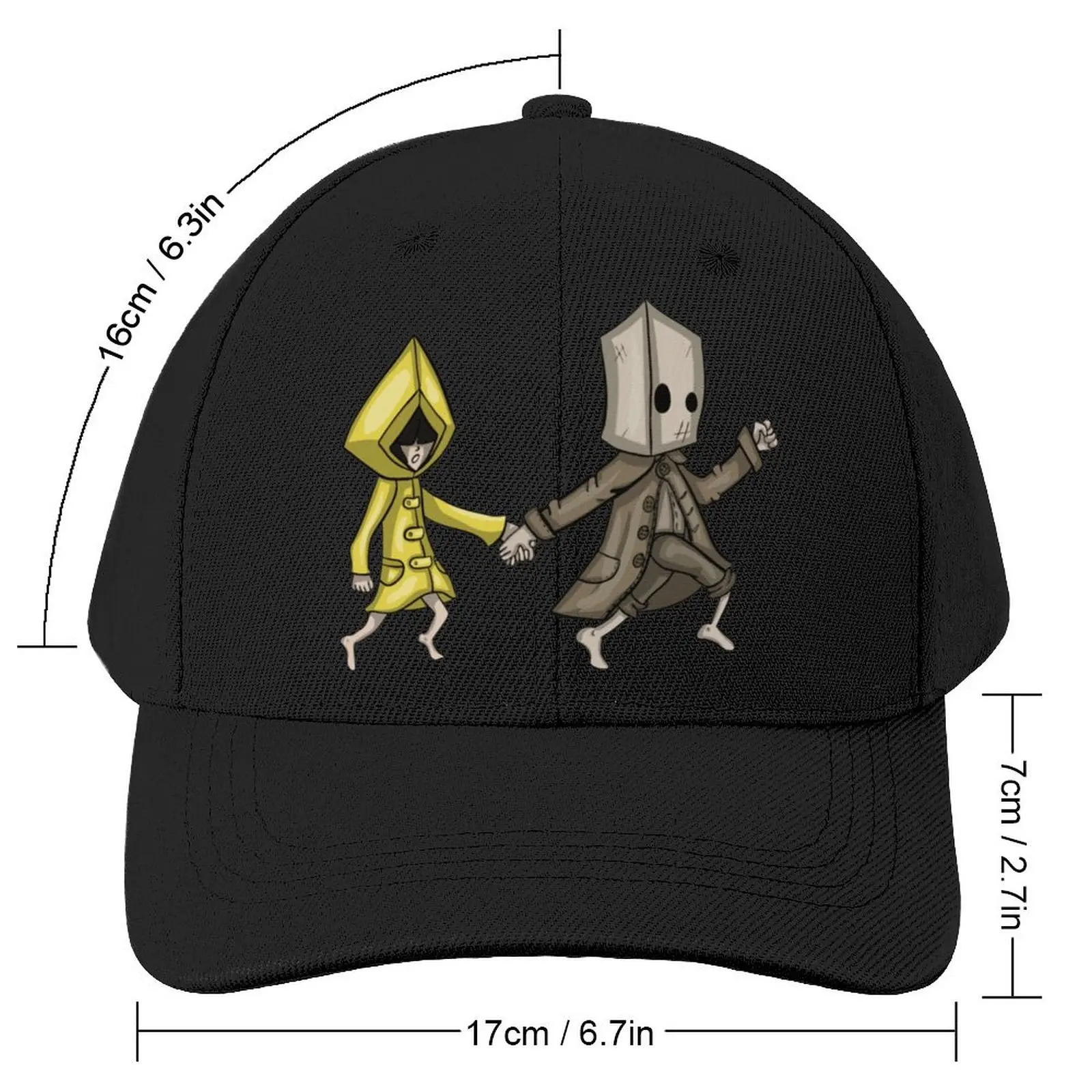 Mono And Six Little  Nightmares Baseball Cap Fan Arts Cute Horror Game Street Style Hip Hop Hats Spring Men Kpop Snapback Cap