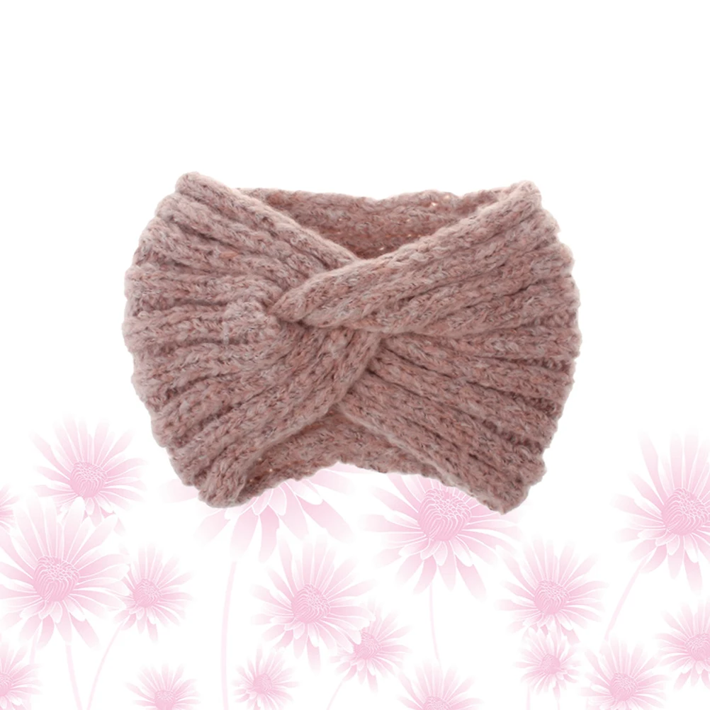 

Woolen Yarn Knitted Hair Hoops Cross Elastic Fashion H made Hair Accessories Headwrap Warm Soft Hat Winter Fall