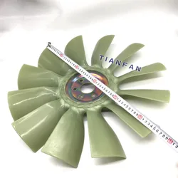 Fan blade Excavator Komatsu 60-6/7 Komatsu 100 PC60 PC120-6 accessories 4D95 small head blade digger 12 LEAVES