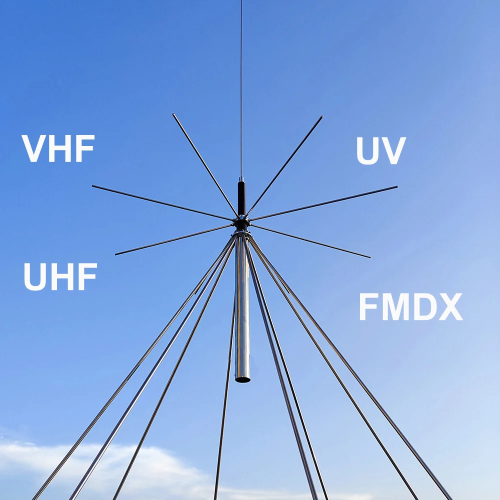 Antena discone d3000 scanner antena cb uhf vhf antena 25-3000mhz para rádio sdr receber transmissão hf vhf