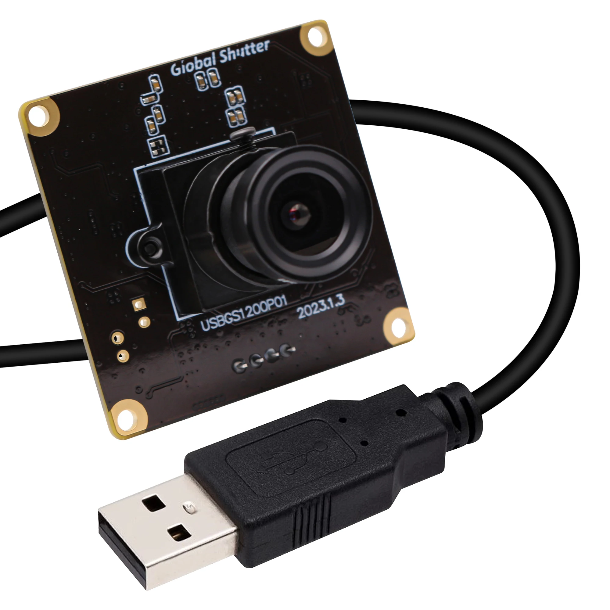 Global Shutter 1080P 90fps USB Camera Module Aptina AR0234 Color Sensor UVC Plug Play Driverless USB Webcam