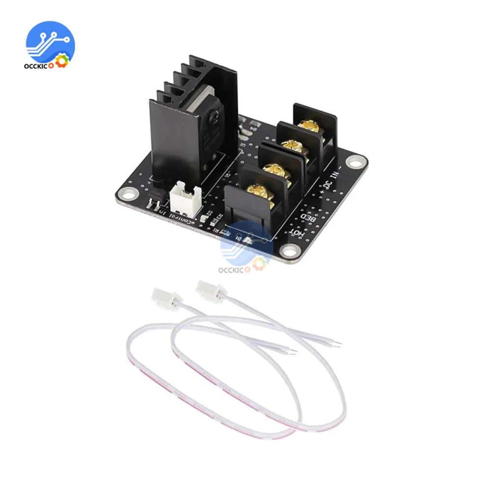 25A 3D Printer Hot Bed High-power Expansion Board Heating Controller MOSFET High Current Load Module DC12V-24V for 3D Printer