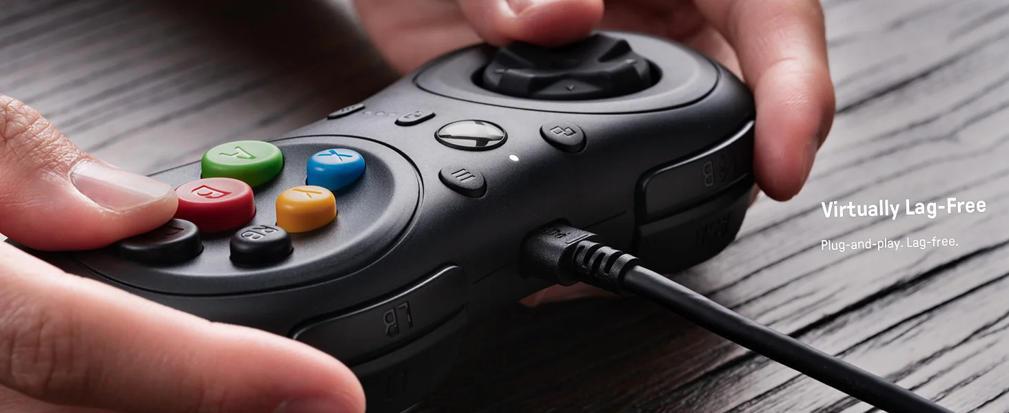 Gamepad für Xbox Series X, S, Xbox One 8BitDo Kabelgebundener Controller für PC Windows 10 USB-Gamepad Xbox Offiziell Lizenziertes 8BitDo M30 – Detail 5