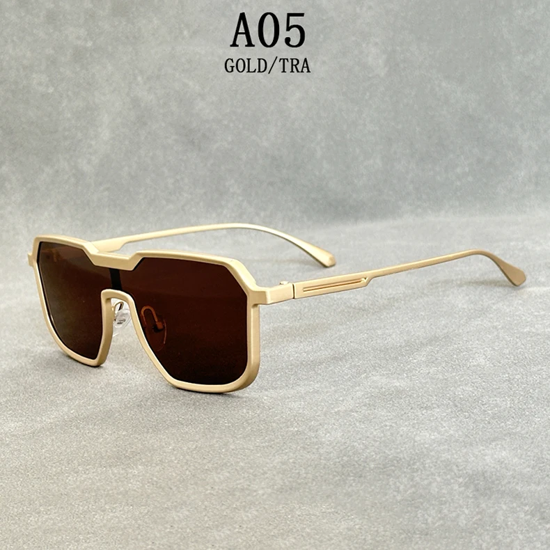 Schwere Metall Sonnenbrille Für Männer Steampunk Mode Gläser Vintage Shades Retro Platz Gafas De Sol Hombre Lunette De Soleil Homme – Detail 5
