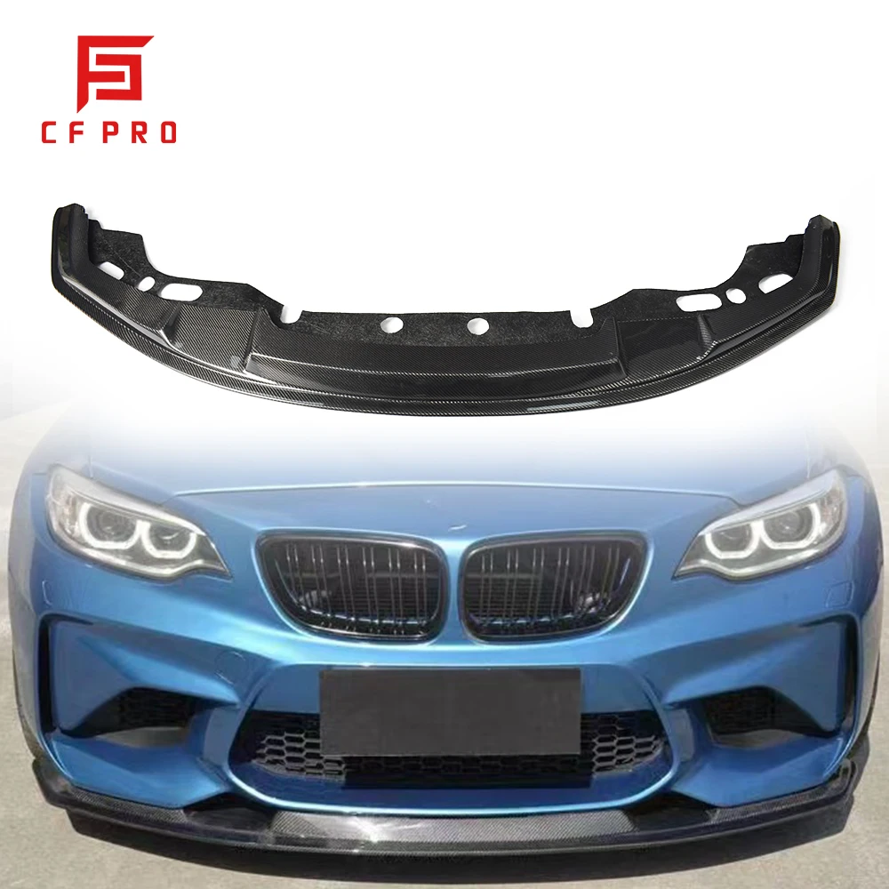 Carbon Fiber Material MTC Style F87 M2 Front Bumper Lip For BMW M2 F87 Body Kit Car Diffuser Accessories