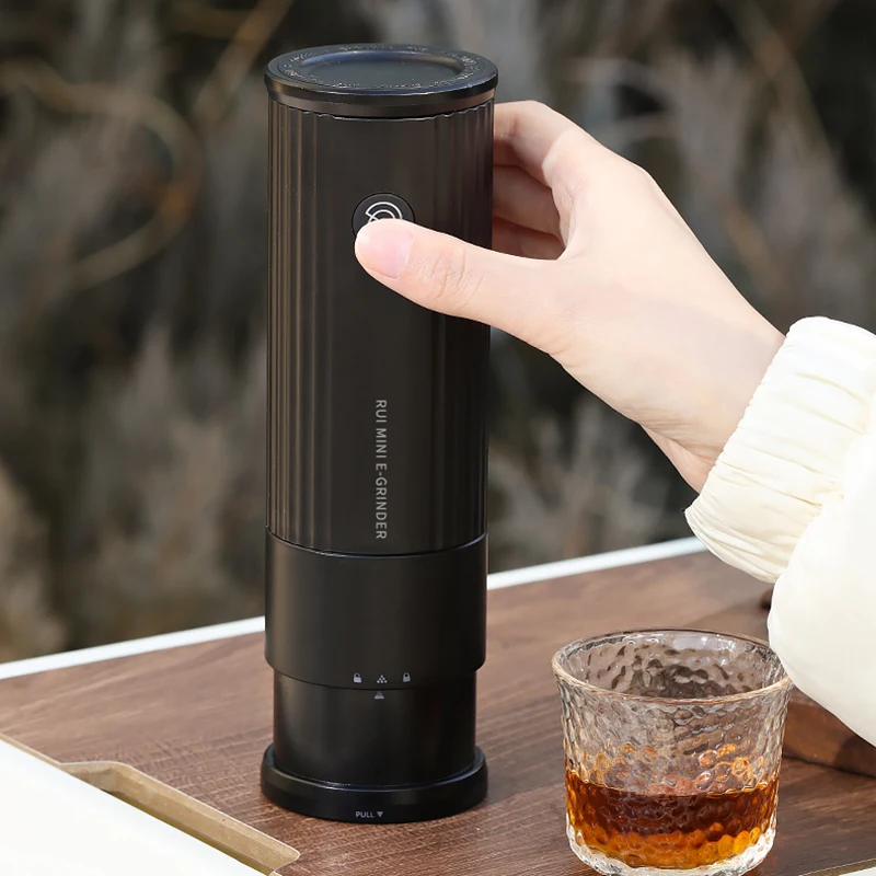Molinillo de Café Portátil ZeroHero Mini, Disco de Cuchillas de Seis Estrellas de 38 mm, Cuerpo Integrado, Molienda Silenciosa de 68 dB