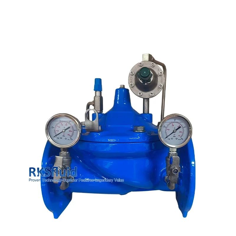 ANSI JIS control valve high quality ductile cast iron pressure reducing control valve PN16 for water