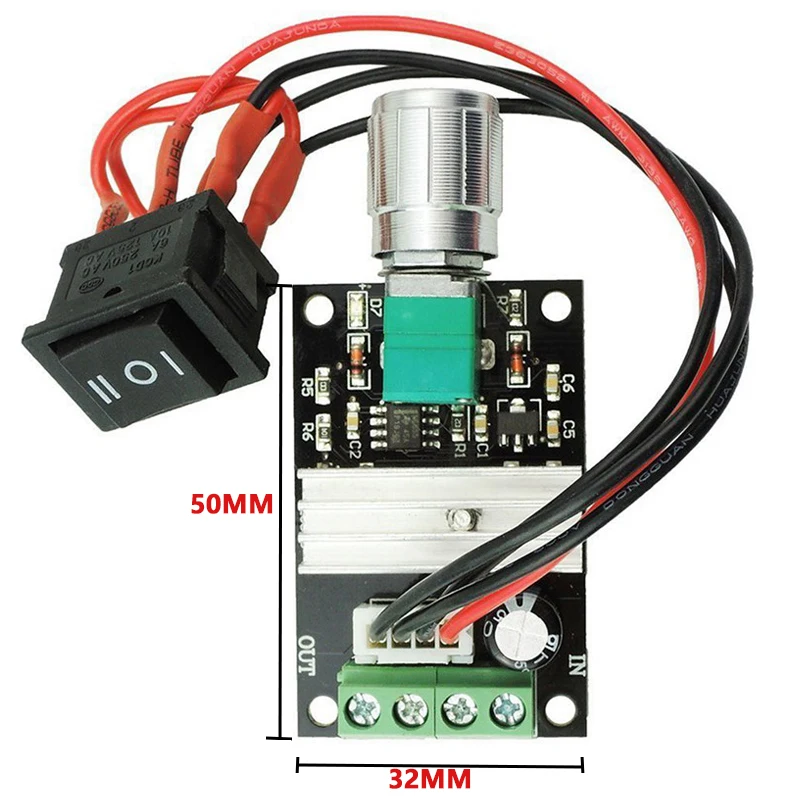 DC 6V 12V 24V 28V 3A PWM DC Motor Speed Controller Adjustable Speed DC Motor Driver Forward Reverse Switch CS CCS