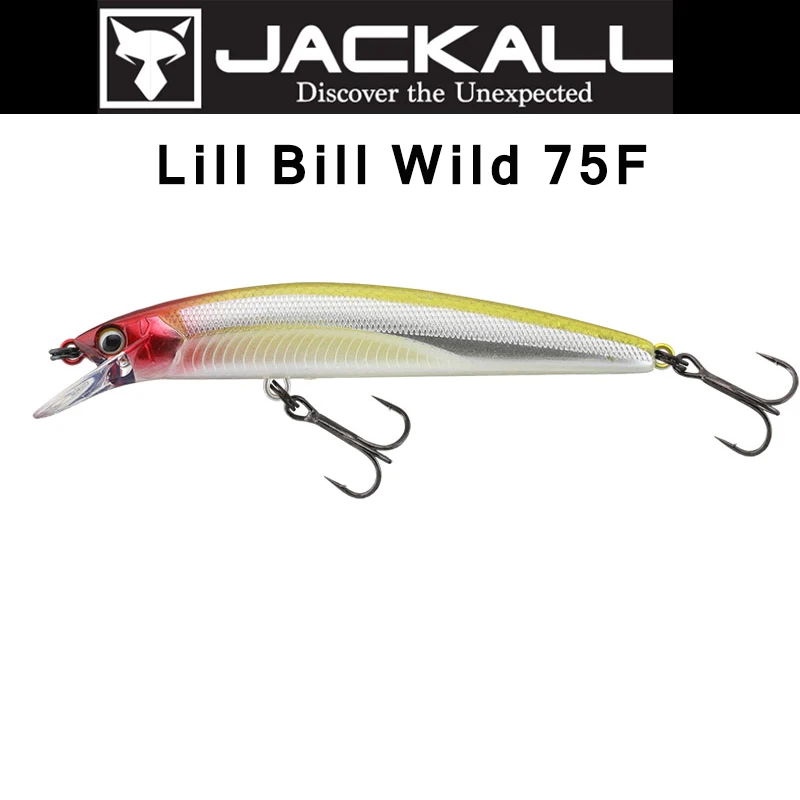 

2022.3 NEW JAPAN JACKALL LILI BILL Wild 75F Floating Lure Fresh Top SaltWater Cast Wide DOG Walk Rattle Long Flight Distance Fit