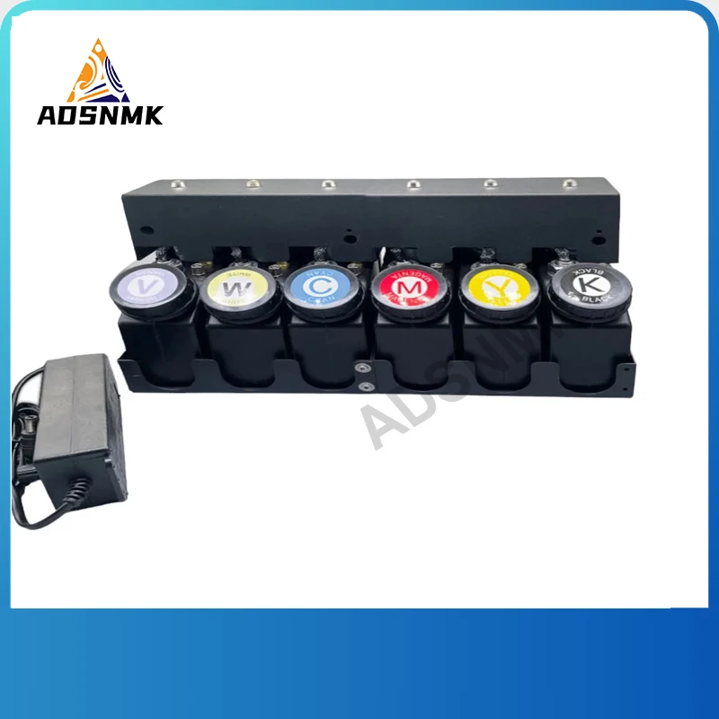 DTG Direct to Heat Transfer Film Printer 6 Colors Ink Tank 250ml DTF CISS System Sensor Light Audible Alarm CISS Ink Assy