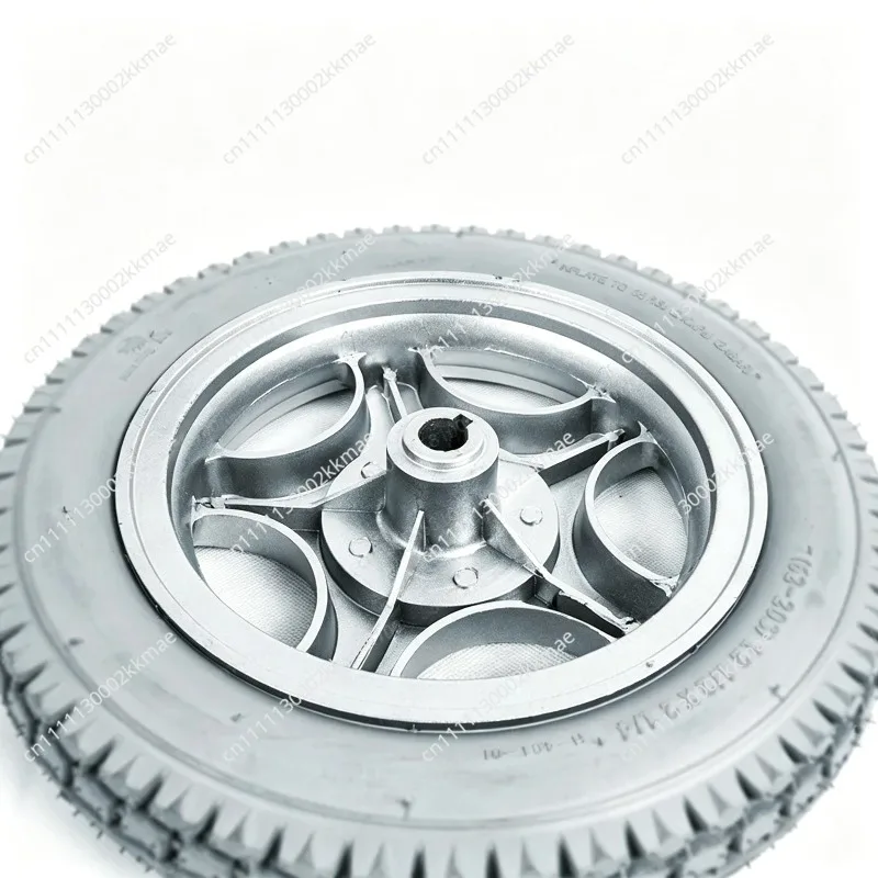 Electric wheelchair rear wheel 12 inch rubber solid air-free rear tire non-slip and wear-resistant