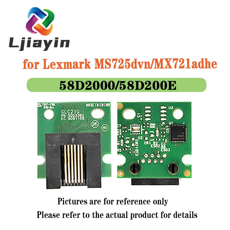 58D2000/58D200E 58D2000 58D2X00 58D2U00 EUR Toner Chip for Lexmark MS725dvn/MX721adhe/722ade/MS821dn/MX822adxe/823dn/825dn/MX826