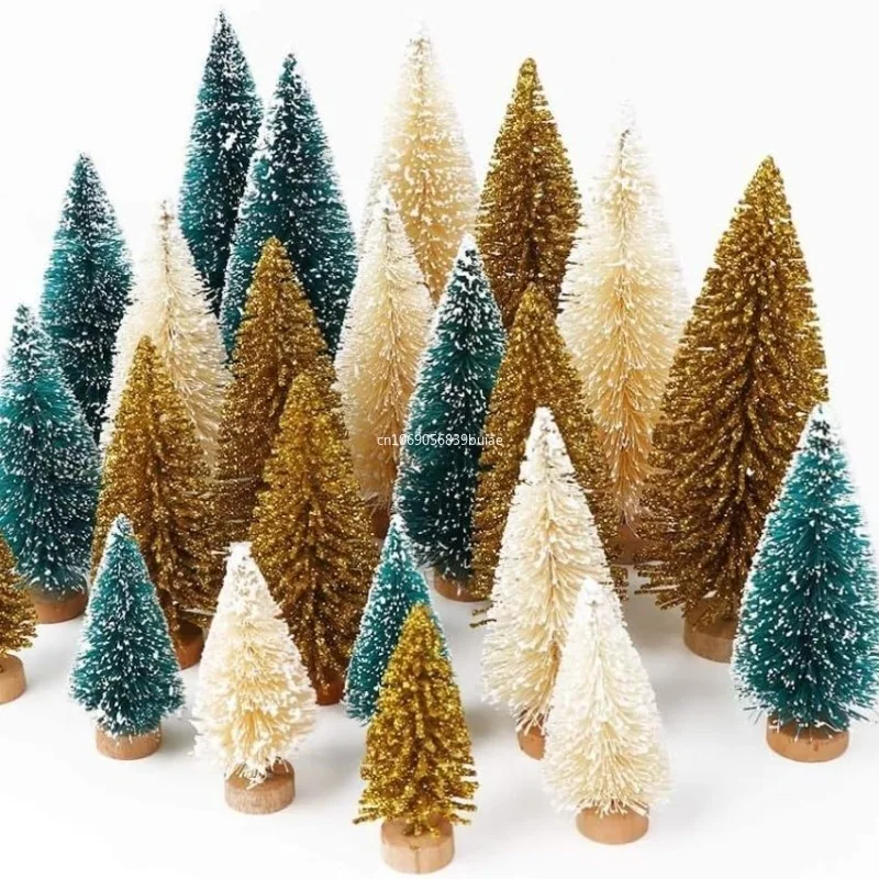 Christmas Decoration Xmas Tree Small Cedar Pine for Home Room Decor Halloween Party New Year Navidad Ornaments Accessories 2025