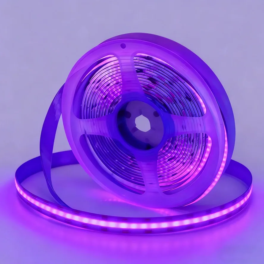 8 мм/10 мм высокая плотность гибкая светодиодная лента COB RGB светодиодная лента DC12V/24V Bar RA95 для украшения гостиной освещение 576 светодиодов/м