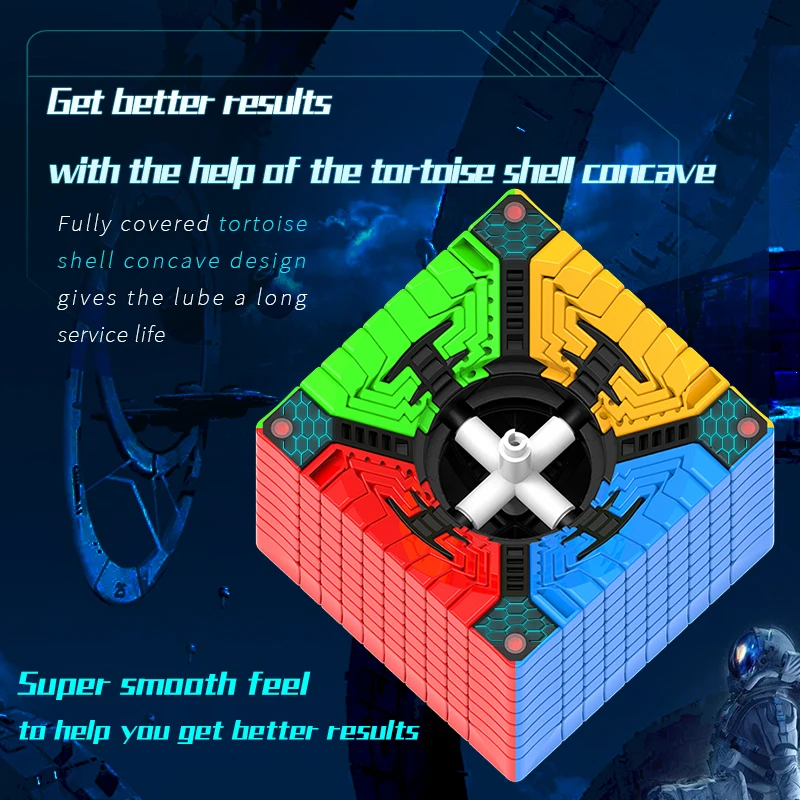 DianSheng ギャラクシー 10 × 10 × 10 磁気マジックキューブギャラクシー 10 メートルスピードキューブパズルおもちゃ子供のギフト Cubo Magico 教育おもちゃ