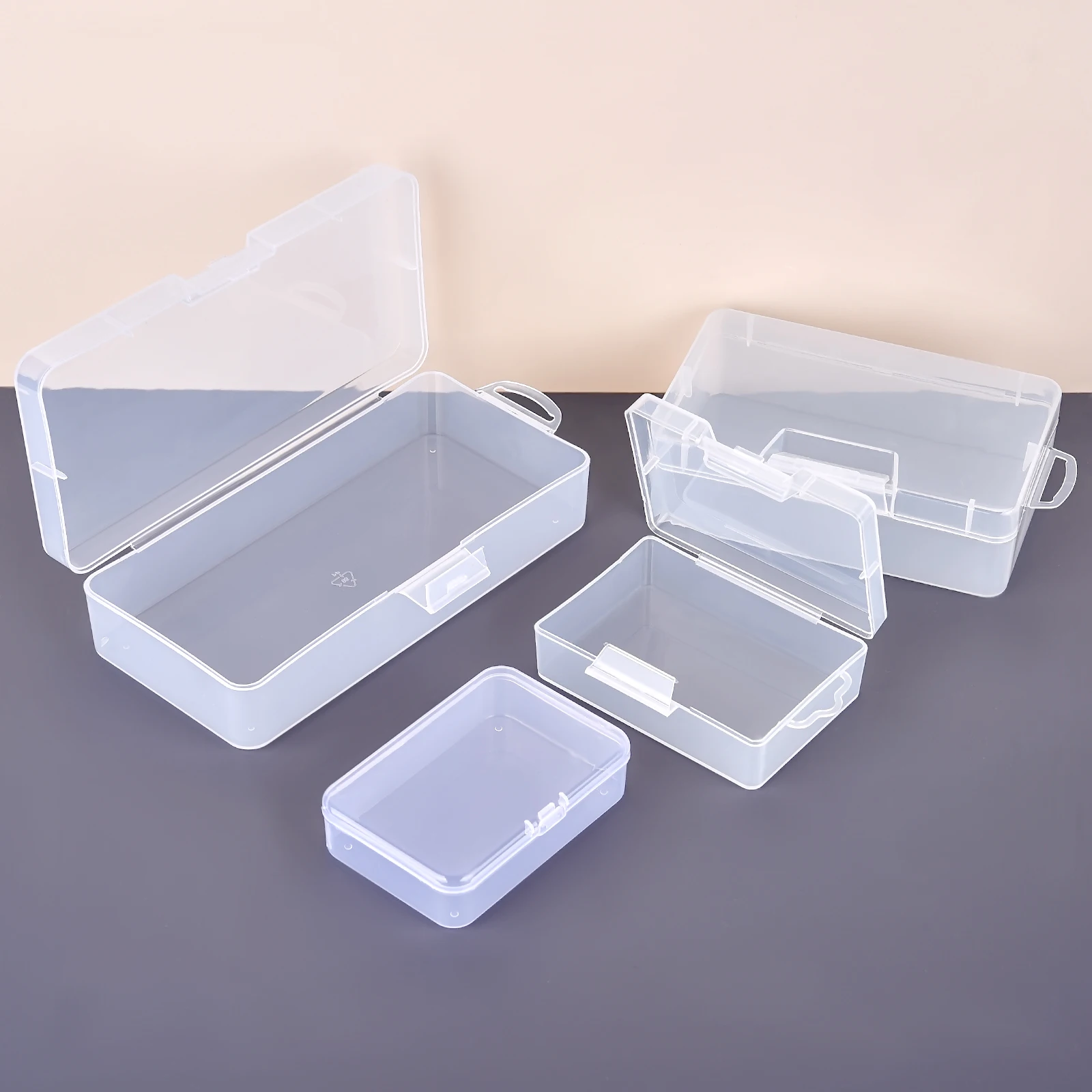 Clear Plastic Small Boxes Multifunctional Storage Box For Jewelry Earrings Rings Beads Collecting Dustproof Durable Storage Case