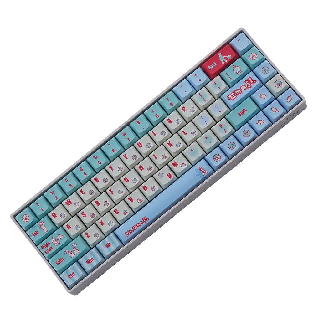 NPKC Emoticon 127Keys Keycaps PBT Keycap Set XDA Profile For Mx Switch Mechanical Keyboard Key caps Dye-sublimation ANSl key cap