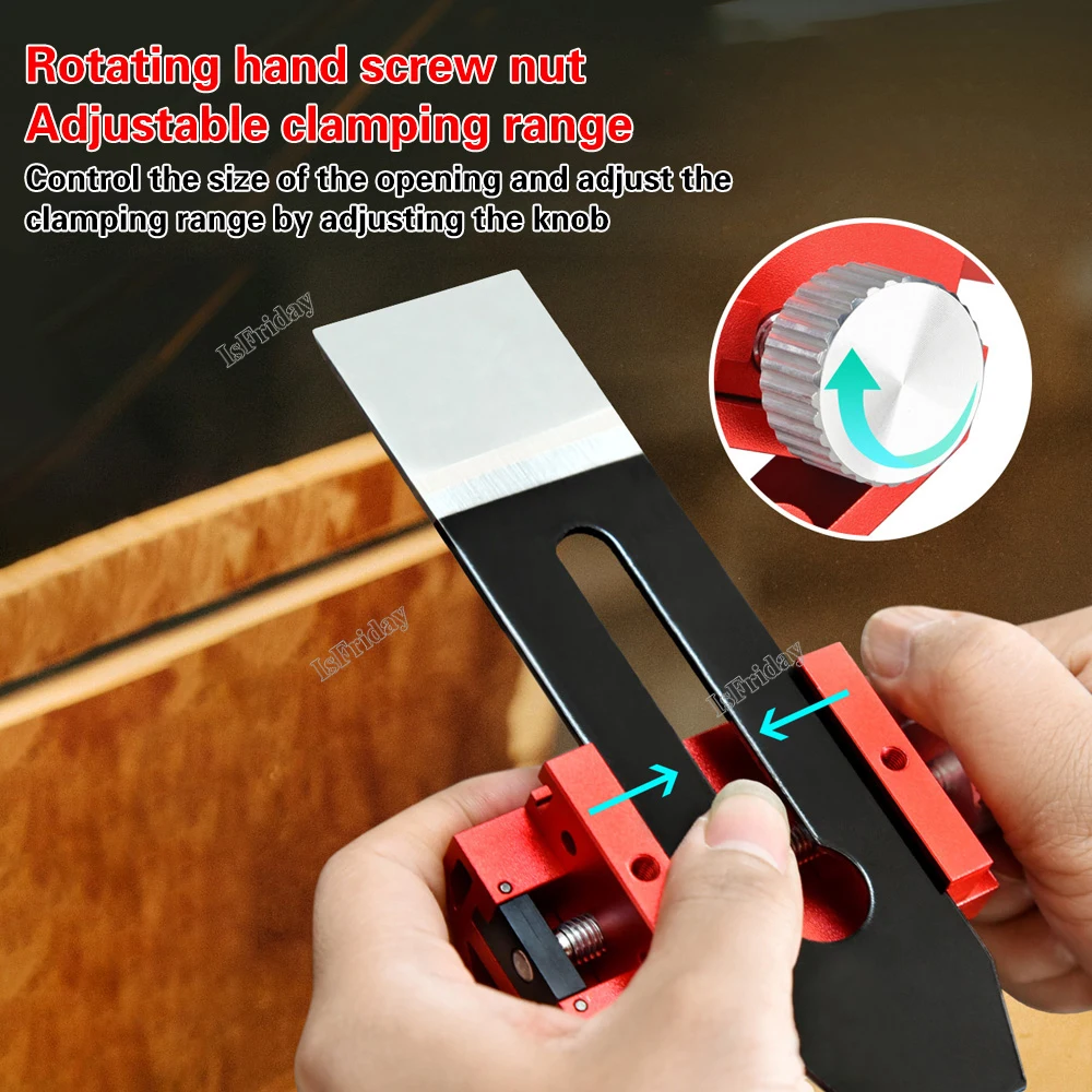 New Aluminum Alloy Sharpener Knife Sharpener Blade for Wood Chisel Honing Angle Guide Sharpening Sharpener Jig Roller