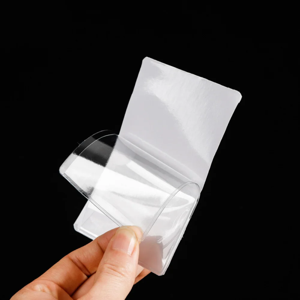 Self Adhesive Clear Label Holder Pocket Transparent Sleeve For Warehouse Bin Shelf Marker Plastic Material Tag Organizer