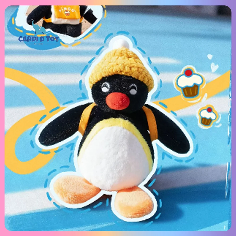 

Новый натуральный пряничный пряник Pingu в стиле снеговика, сумка для пары, подвесной брелок, цилиндр, серия Buddies, плюшевая игрушка, брелок, подарочная игрушка