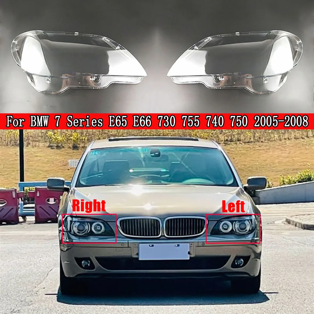 

Car Front Headlamp Lens Shell Cover Auto Shell For BMW 7 Series E65 E66 2005 2006 2007 2008 Car Headlight Lampshade Shade