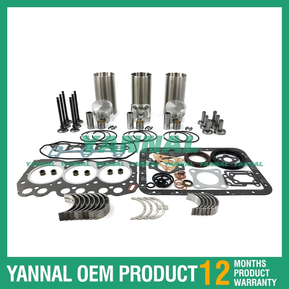 New Overhaul Rebuild Kit For Yanmar 3TNE66 3TNE66C Engine