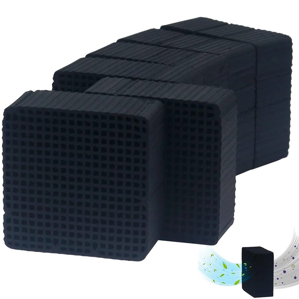 6PCS Activated Carbon Filter Air Purifier Charcoal Block Cube for ELEGOO Anycubc Mini Air Filter LCD DLP 3D Printer Parts