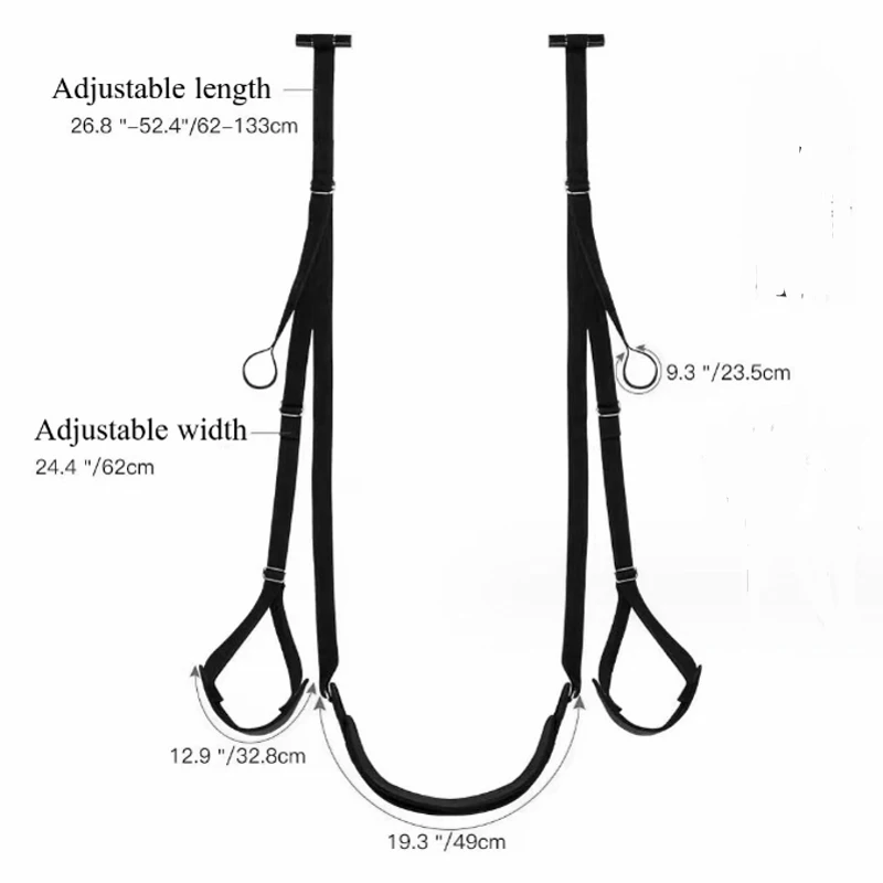 Adult Sex Products Female Slave Sex Carmen Swing 2nd Generation Seat Cushion Door Swing Hand and Foot Cuffs M Split Leg Strap