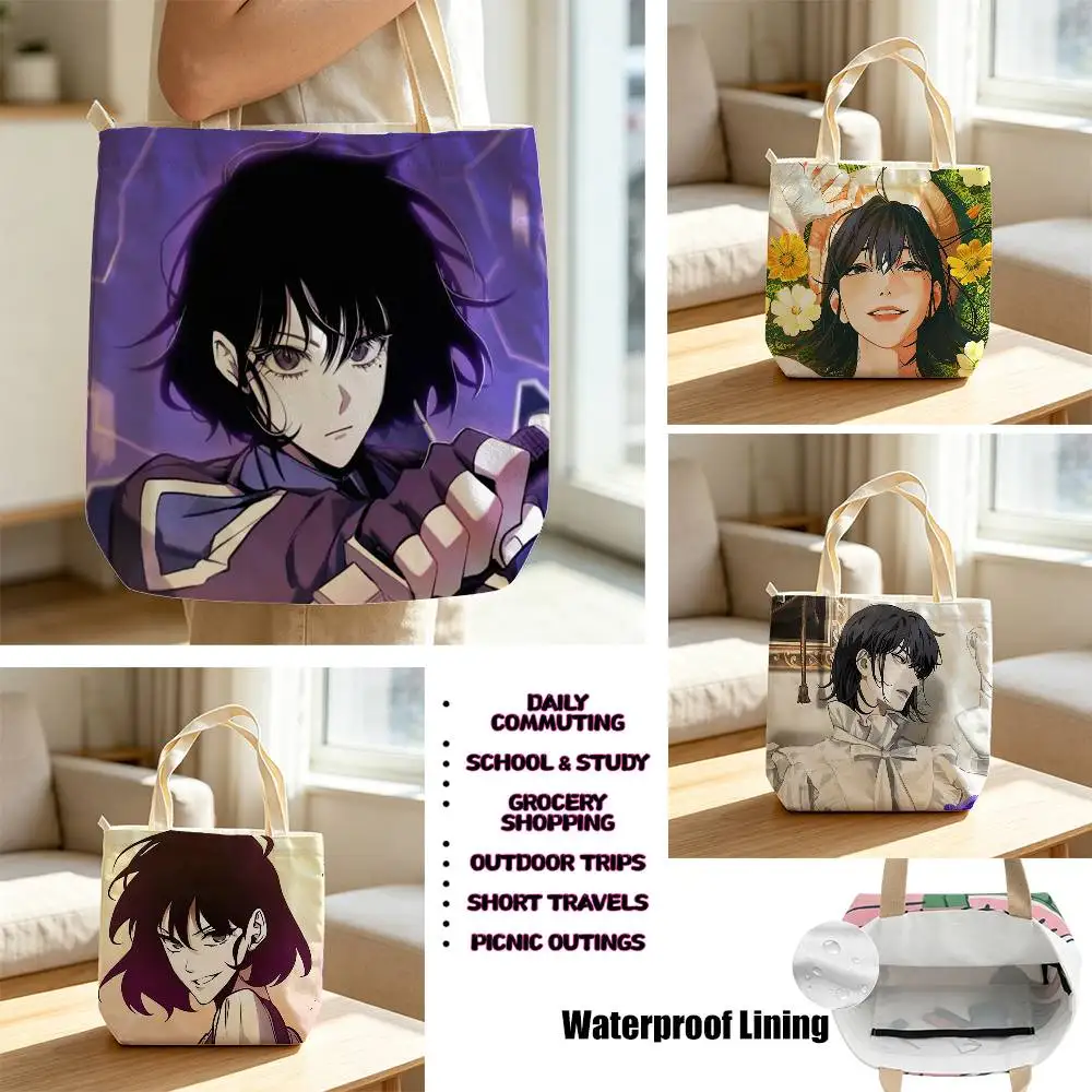 Han Sooyoung Omniscient ReaderS Viewpoint Storage Bags Waterproof Canvas bags suitable for going to class, shopping, gifts