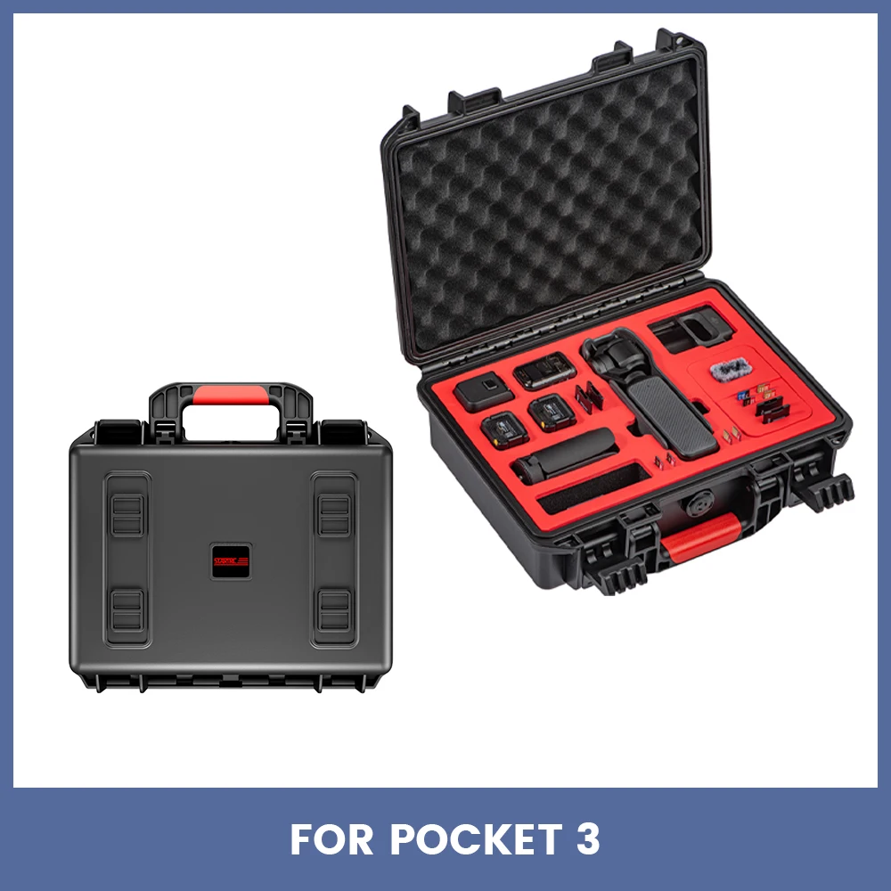 

Carrying Case For DJI Pocket 3 Waterproof Safety Box Large Capacity Storage Bag For DJI Osmo Pocket 3 Camera Accessories