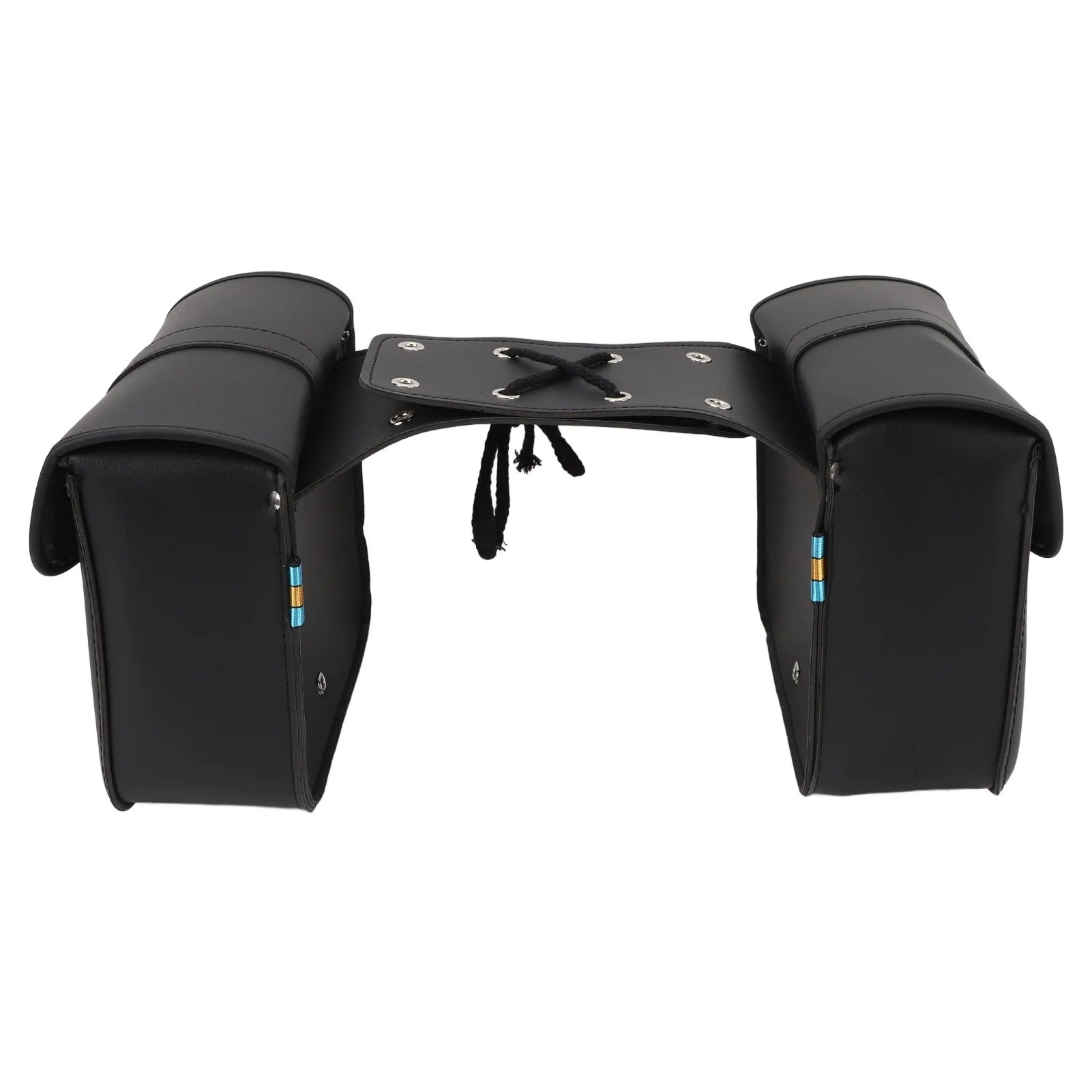 Motorcycle Saddlebags Weather Resistant High Capacity Universal PU Leather Motorbike Side Bag