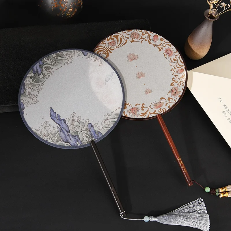 Silk Fan Gift for Women Museum Creative Cultural Birthday Gift round Shape Silk Fan National Museum of China SH120008